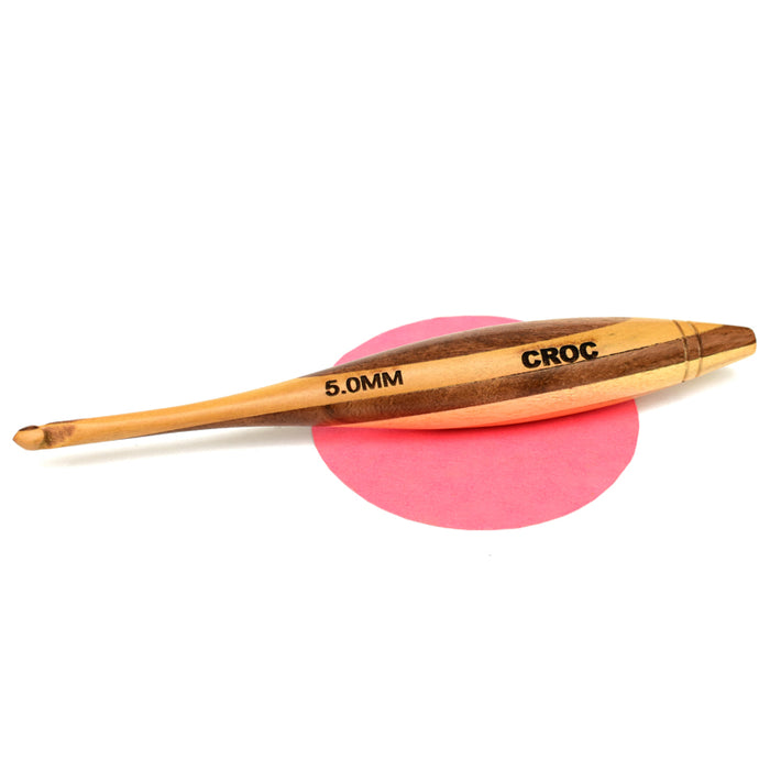 Handcrafted Wooden Crochet Needles Multi Wood 5mm
