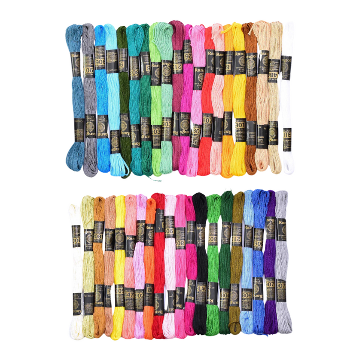Vardhman Embroidery Floss 40 Skeins Embroidery Rainbow Thread (Multicolor)