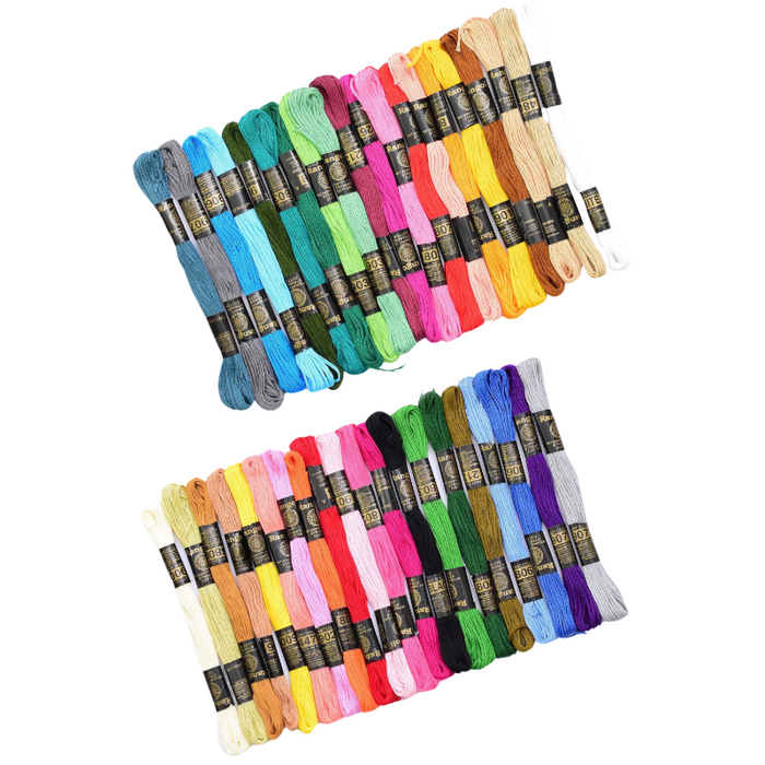 Vardhman Embroidery Floss 40 Skeins Embroidery Rainbow Thread (Multicolor)