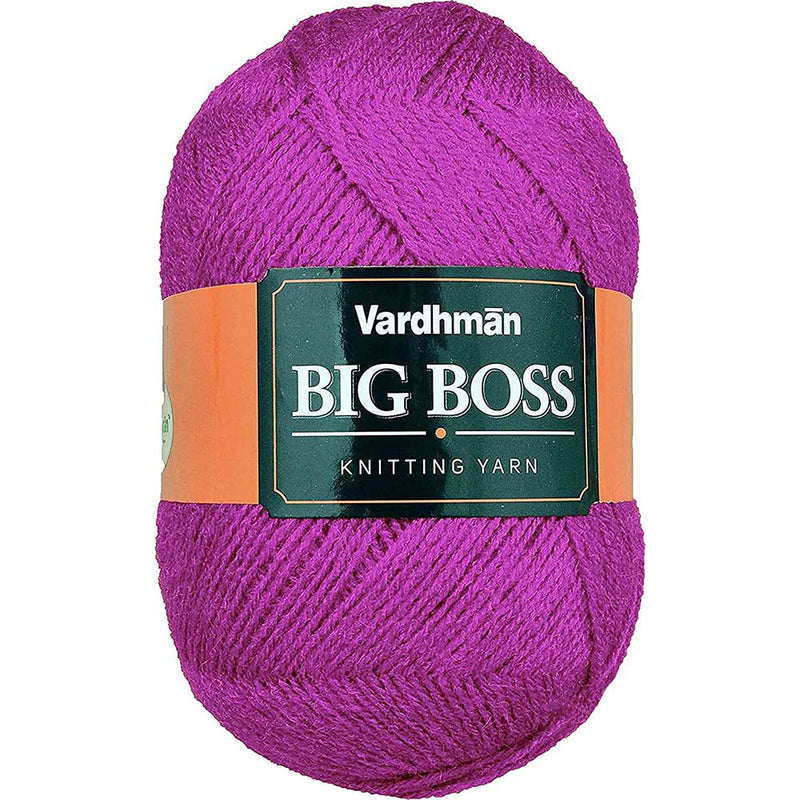 VARDHMAN Bigboss Wool Ball Hand knitting wool / Art Craft soft fingering crochet hook yarn, needle knitting yarn thread dyed