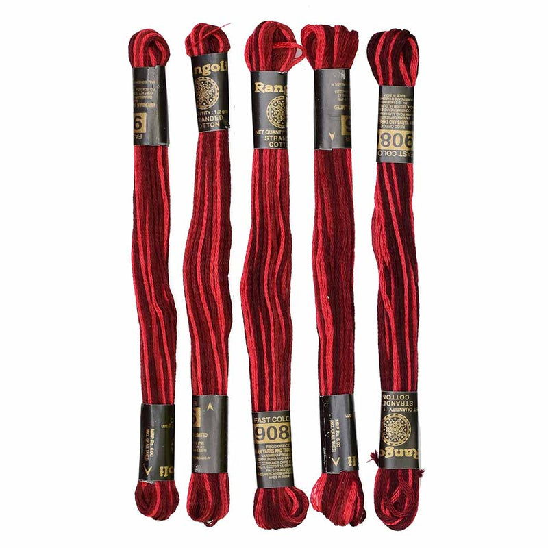 Vardhman Rangoli Embroidery Threads shade no - 9086