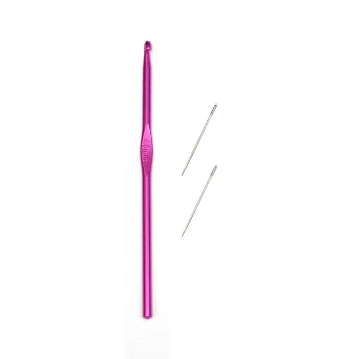 Colorful Slim Crochet UK 7 (4.5 mm) and Pony 2 Needle 4.5 cm