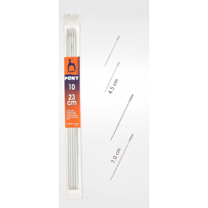 Pony Double Ended Needle 10, Pony 2 Needle 4.5 cm and Pony 2 Needle 7 cm