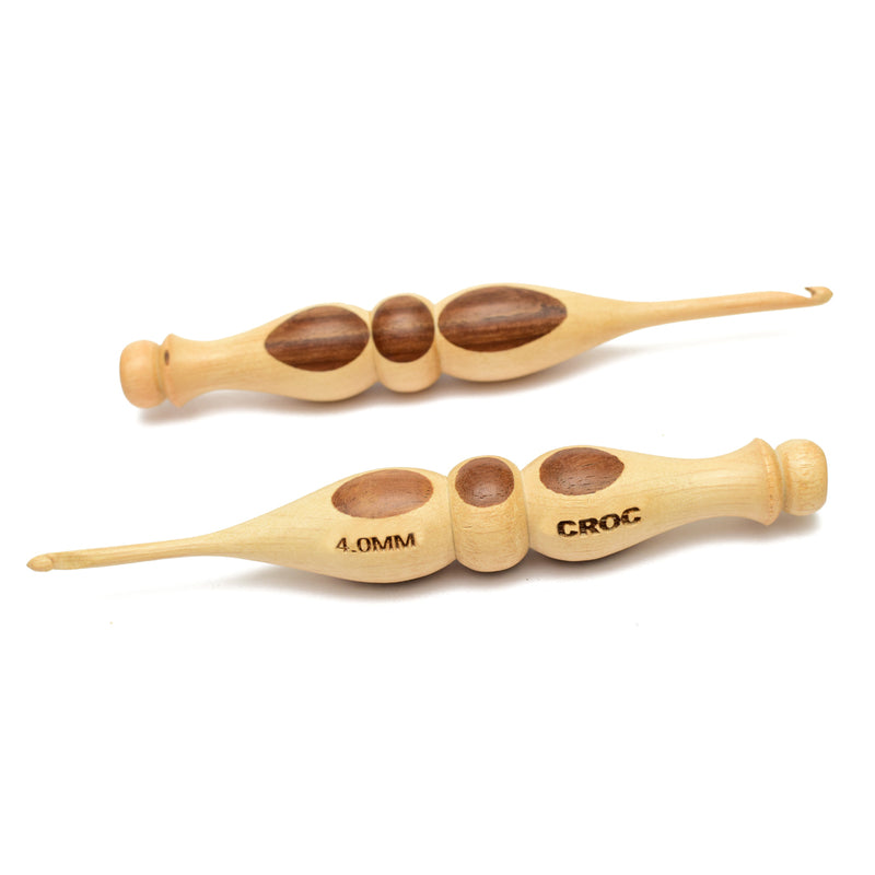 Handcrafted Wooden Crochet Needles Mapple Wood 4.00mm