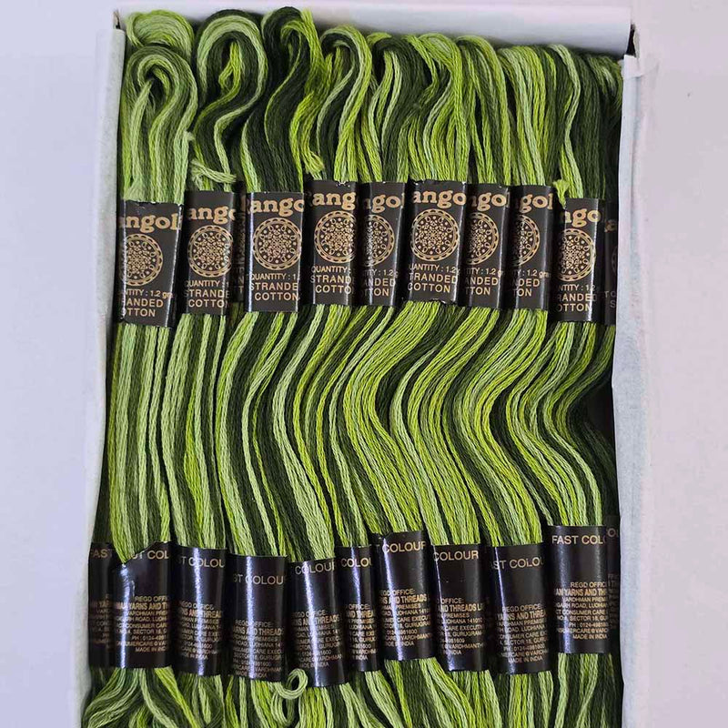 Vardhman Rangoli Embroidery Threads shade no - Multi 13
