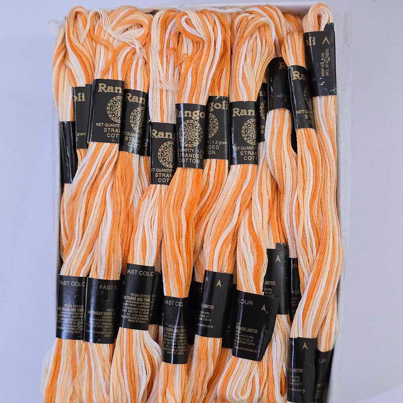 Vardhman Rangoli Embroidery Threads shade no - Multi 17
