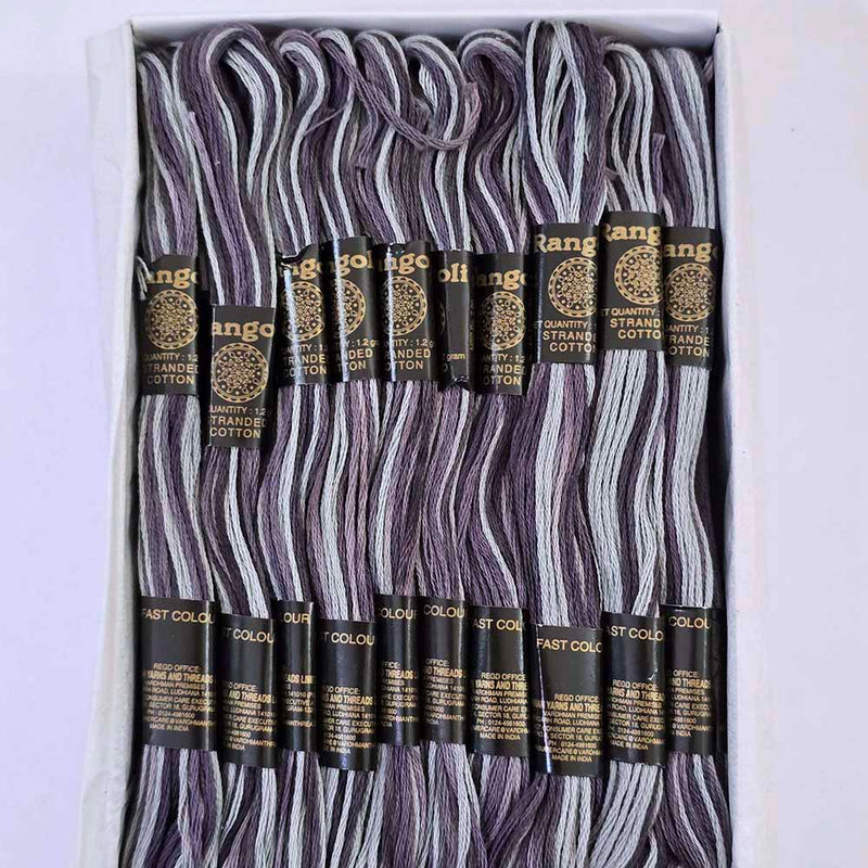 Vardhman Rangoli Embroidery Threads shade no - Multi 18
