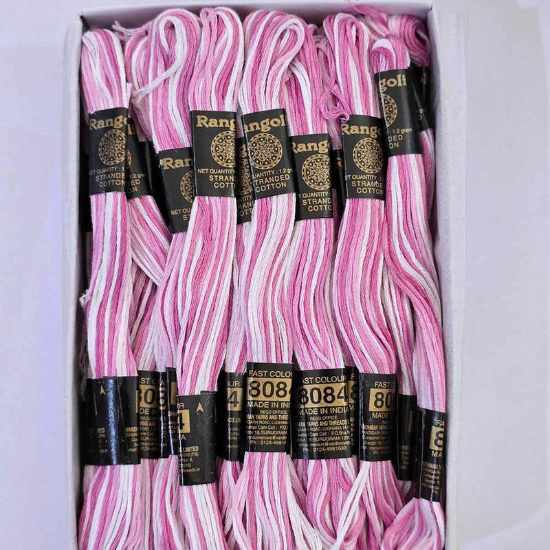 Vardhman Rangoli Embroidery Threads shade no - Multi 3