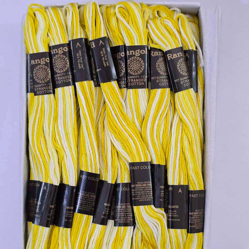 Vardhman Rangoli Embroidery Threads shade no - Multi 5