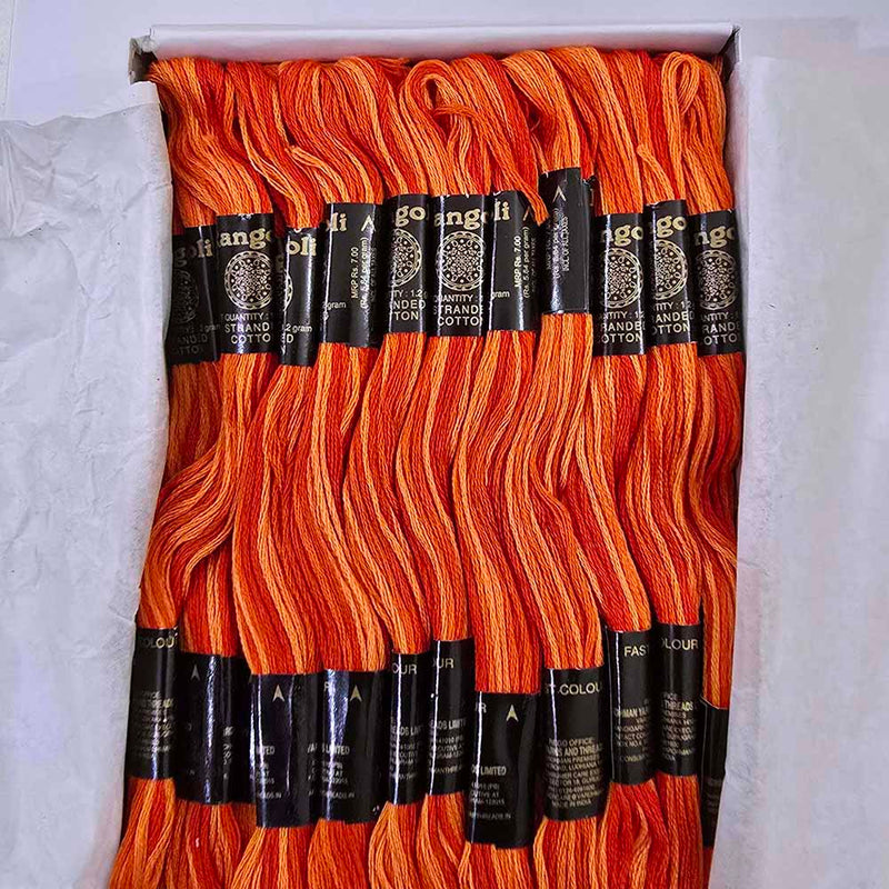 Vardhman Rangoli Embroidery Threads shade no - Multi 7