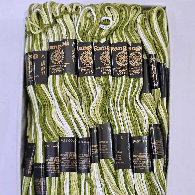 Vardhman Rangoli Embroidery Threads shade no - Multi 9