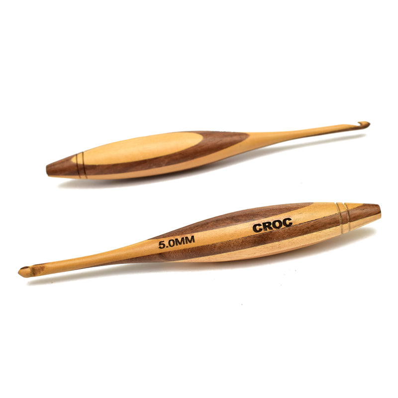 Handcrafted Wooden Crochet Needles Multi Wood 5mm