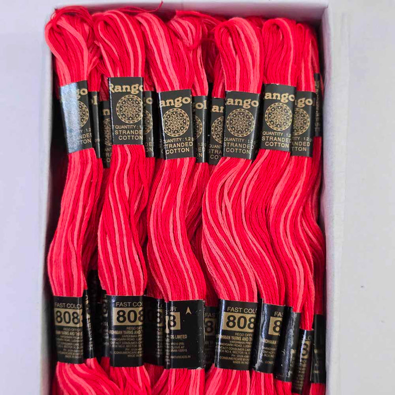 Vardhman Rangoli Embroidery Threads shade no - Multi