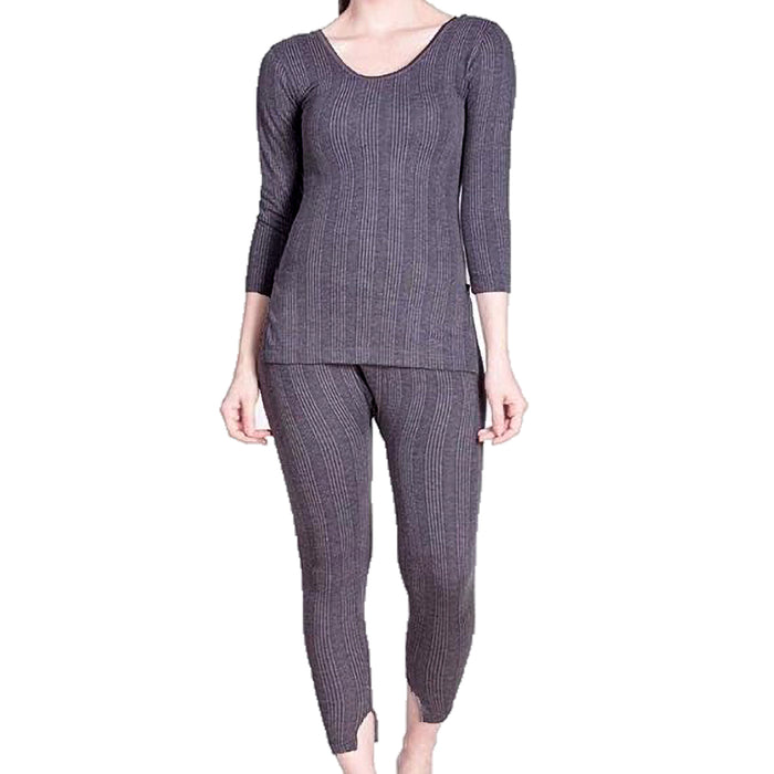 Oswal Snow wool Ladies Thermal Set, Top Bottom with Sleeves