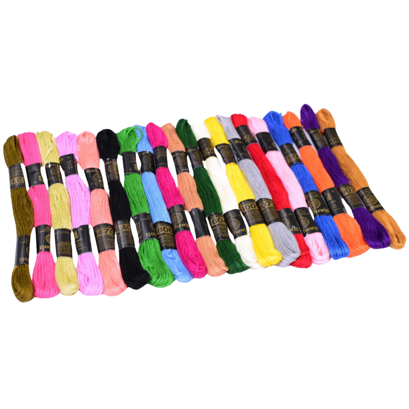 Vardhman Embroidery Floss 20 Skeins Embroidery Rainbow Thread (Multicolor)