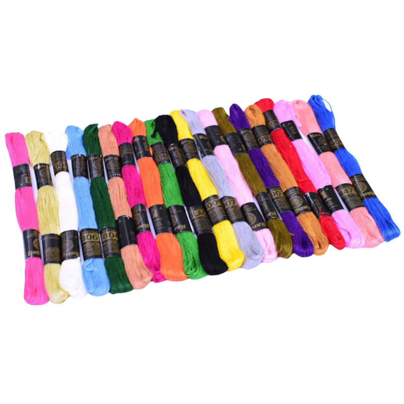 Vardhman Embroidery Floss 20 Skeins Embroidery Rainbow Thread (Multicolor)