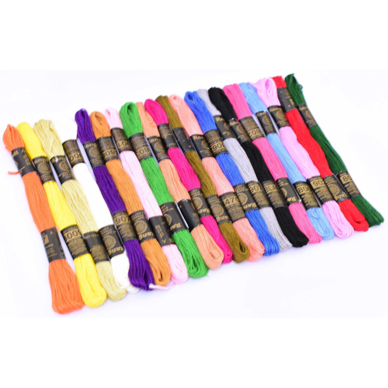 Vardhman Embroidery Floss 20 Skeins Embroidery Rainbow Thread (Multicolor)