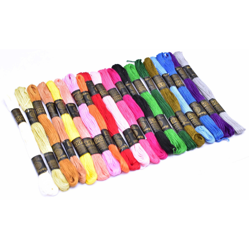 Vardhman Embroidery Floss 20 Skeins Embroidery Rainbow Thread (Multicolor)