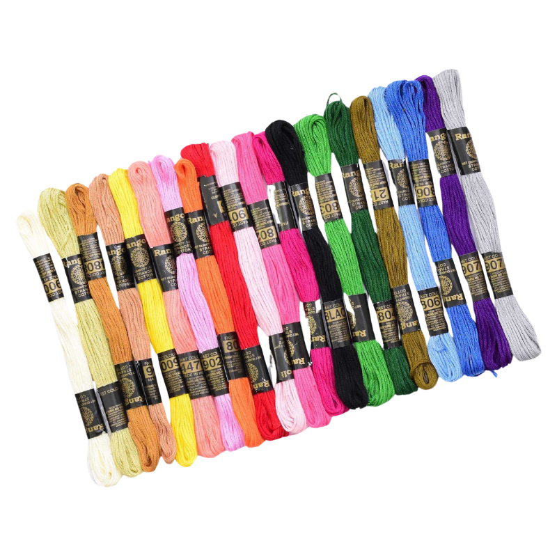 Vardhman Embroidery Floss 20 Skeins Embroidery Rainbow Thread (Multicolor)