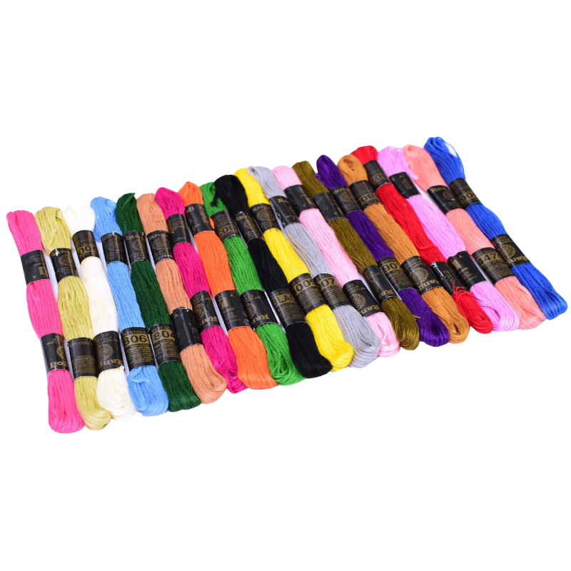 Vardhman Embroidery Floss 20 Skeins Embroidery Rainbow Thread (Multicolor)