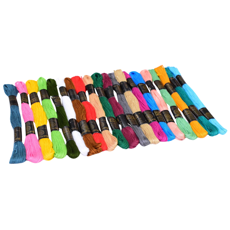Vardhman Embroidery Floss 20 Skeins Embroidery Rainbow Thread (Multicolor)