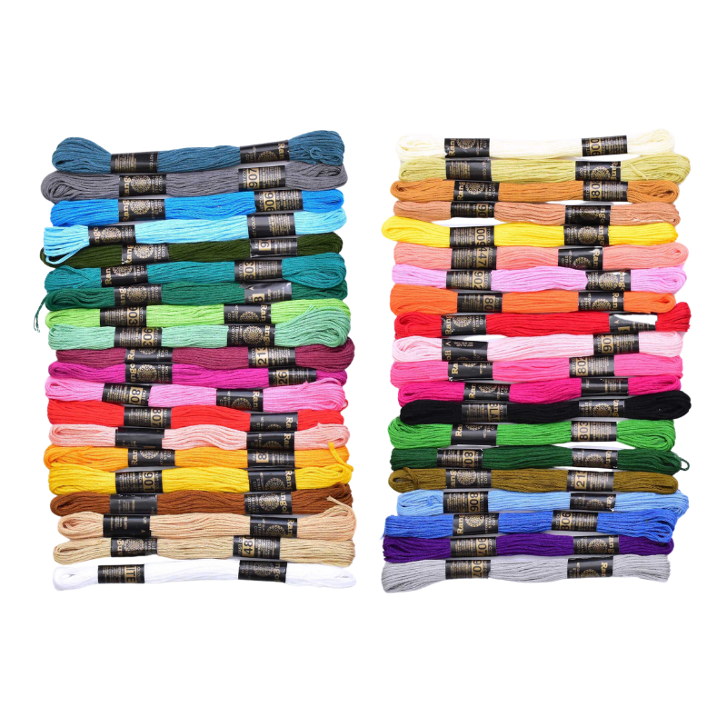 Vardhman Embroidery Floss 40 Skeins Embroidery Rainbow Thread (Multicolor)