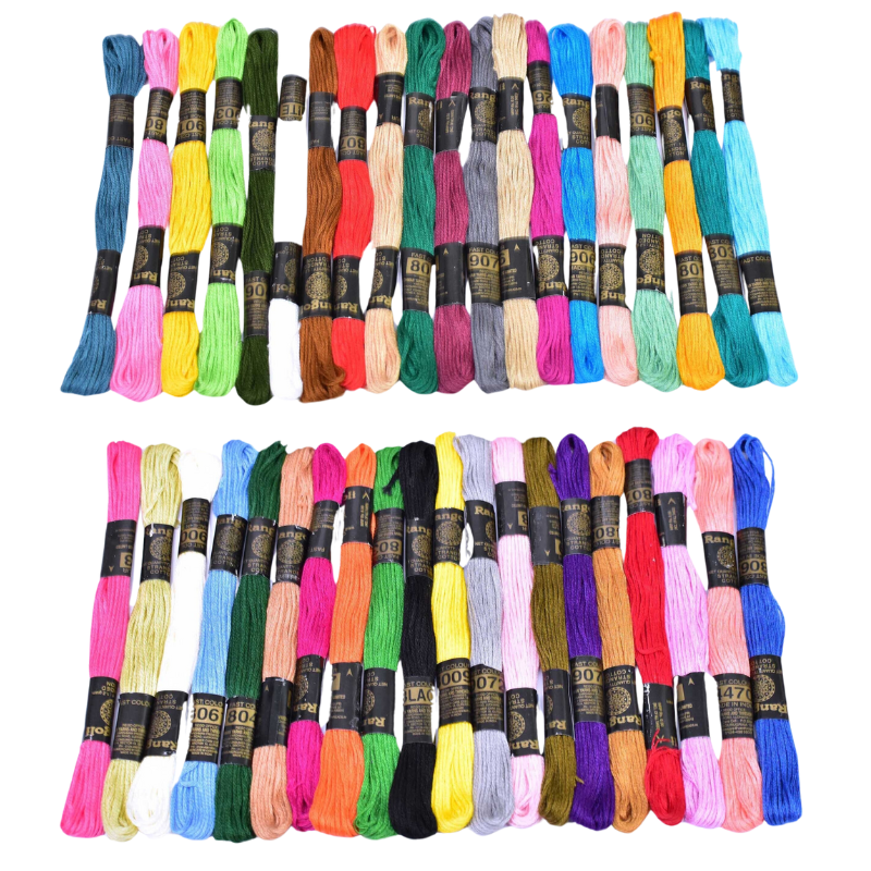 Vardhman Embroidery Floss 40 Skeins Embroidery Rainbow Thread (Multicolor)