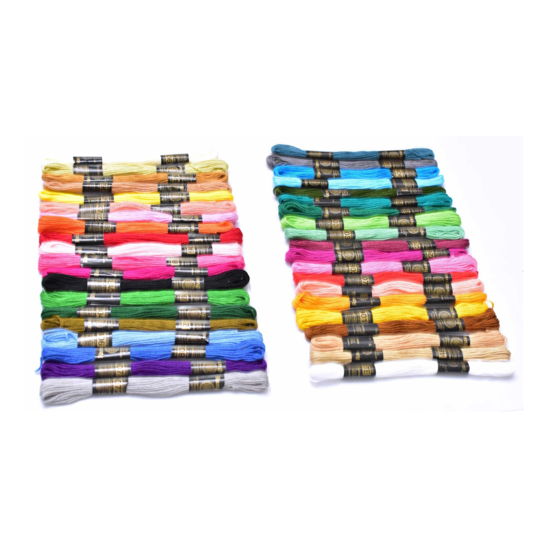 Vardhman Embroidery Floss 40 Skeins Embroidery Rainbow Thread (Multicolor)