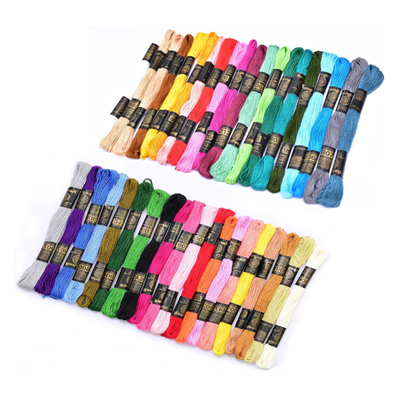 Vardhman Embroidery Floss 40 Skeins Embroidery Rainbow Thread (Multicolor)