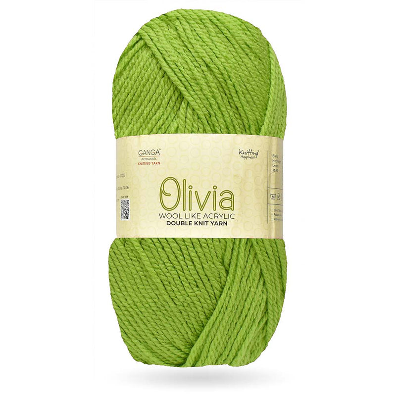 GANGA Knitting Yarn Wool Olivia Best Used with Knitting Needles, Crochet Needles Wool Yarn for Knitting.