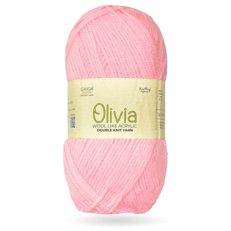 GANGA Knitting Yarn Wool Olivia Best Used with Knitting Needles, Crochet Needles Wool Yarn for Knitting.