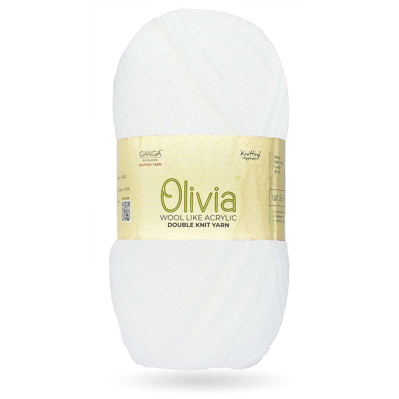 GANGA Knitting Yarn Wool Olivia Best Used with Knitting Needles, Crochet Needles Wool Yarn for Knitting.