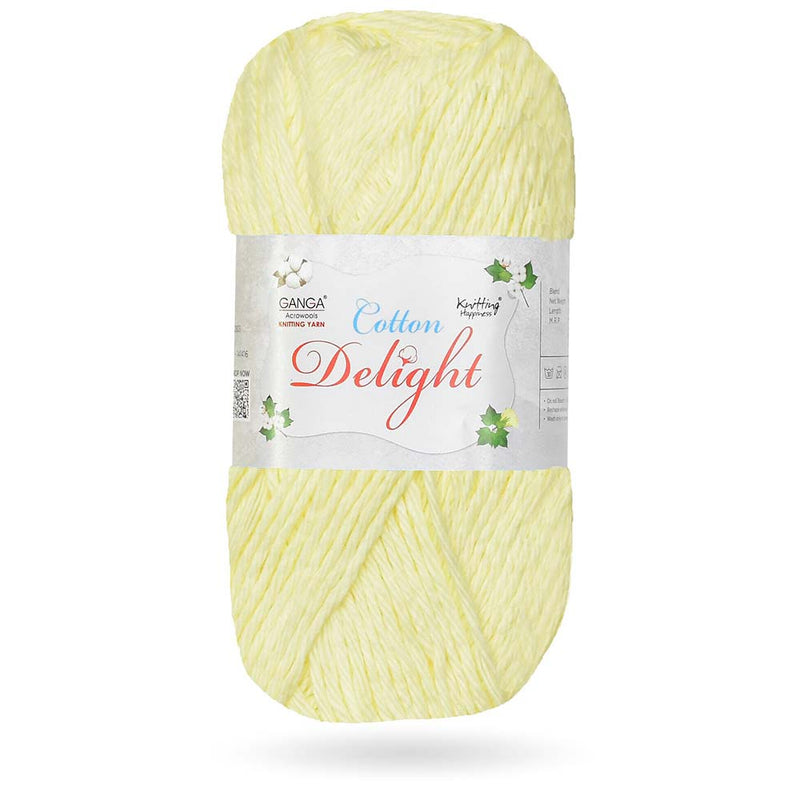 GANGA Cotton Delight 100% Cotton Ball Hand knitting Cotton / Art Craft soft fingering crochet hook yarn, needle knitting yarn thread dyed