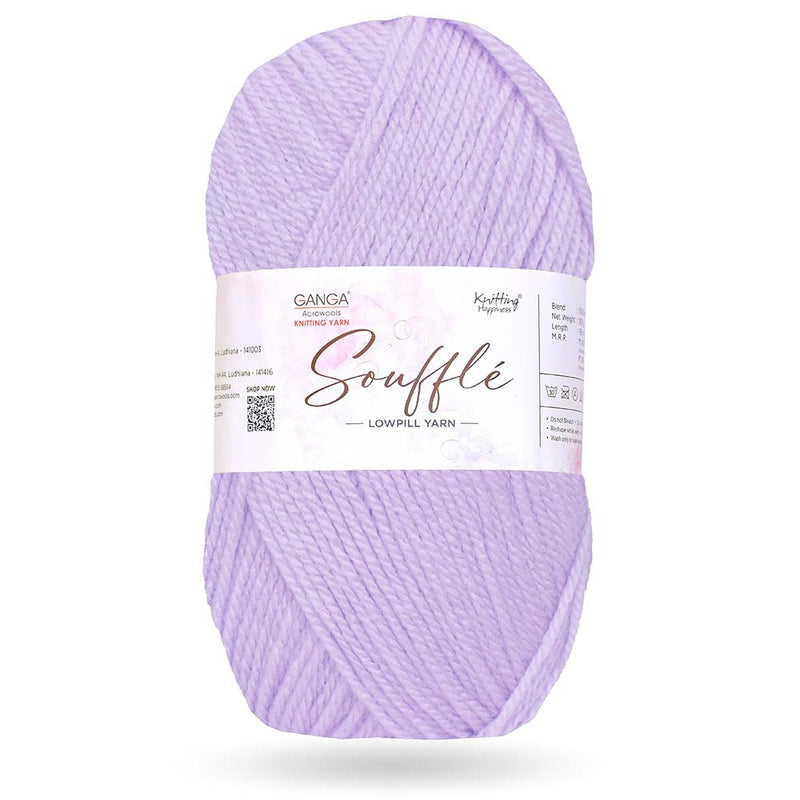 GANGA Knitting Yarn Wool Souffle Best Used with Knitting Needles, Crochet Needles Wool Yarn for Knitting.