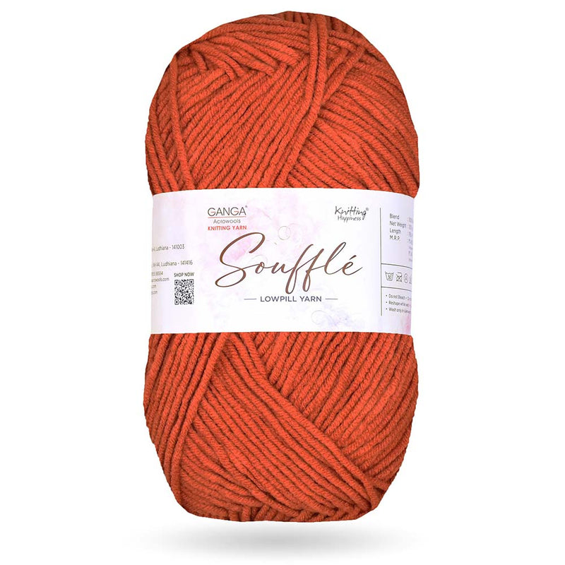 GANGA Knitting Yarn Wool Souffle Best Used with Knitting Needles, Crochet Needles Wool Yarn for Knitting.
