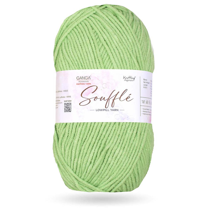 GANGA Knitting Yarn Wool Souffle Best Used with Knitting Needles, Crochet Needles Wool Yarn for Knitting.
