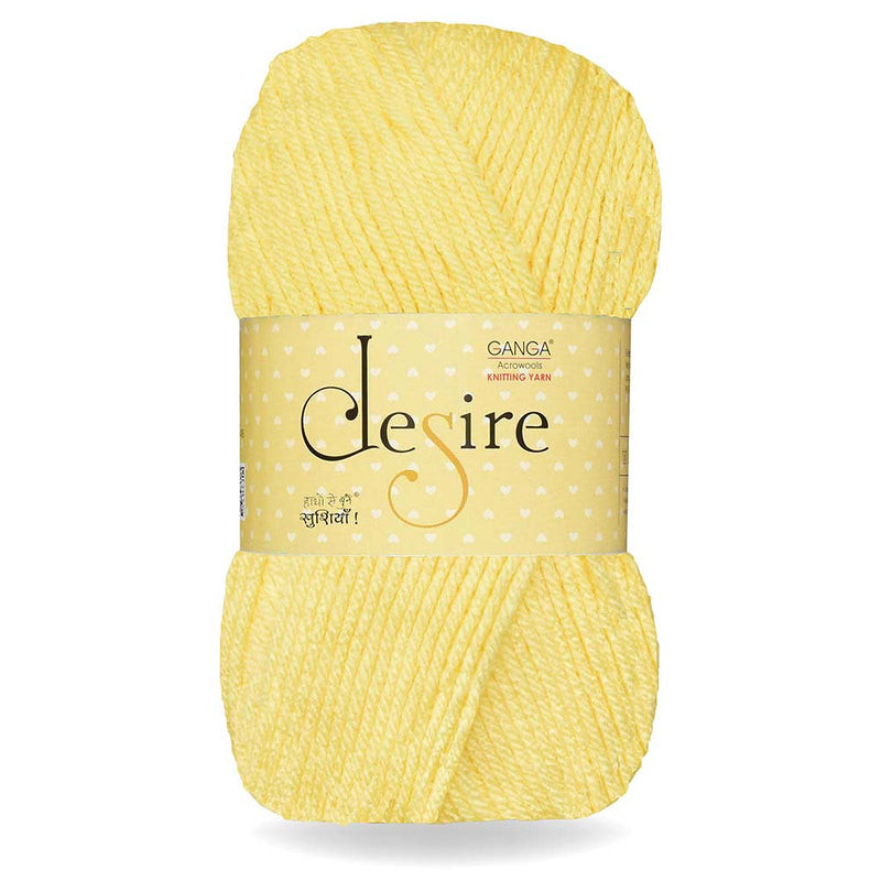 GANGA Knitting Yarn Wool Desire Best Used with Knitting Needles, Crochet Needles Wool Yarn for Knitting.