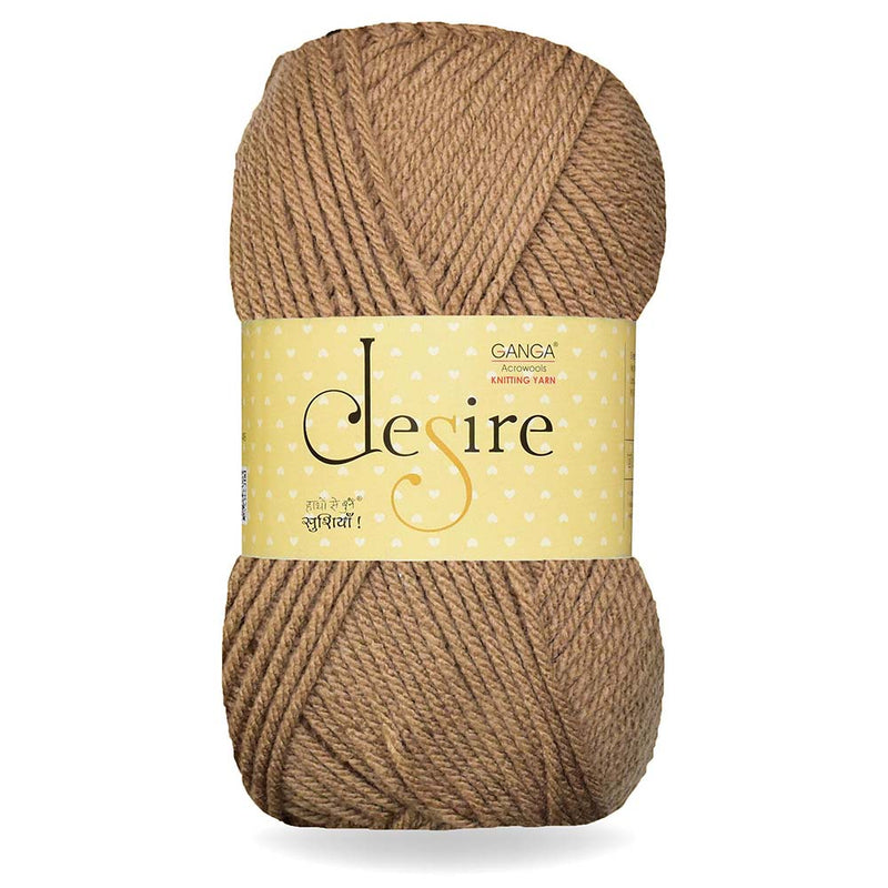GANGA Knitting Yarn Wool Desire Best Used with Knitting Needles, Crochet Needles Wool Yarn for Knitting.