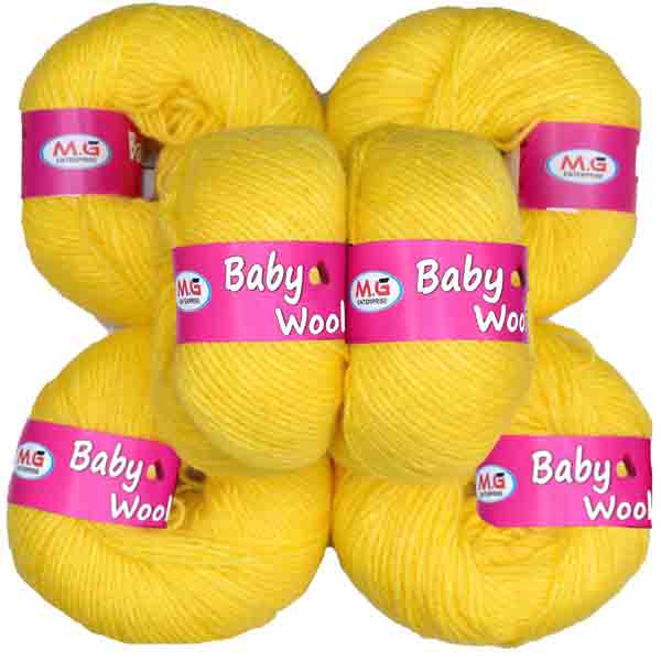 M.G. Enterprises Baby Wool Pack of 6