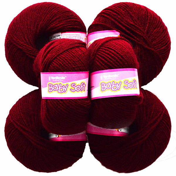 Vardhman Baby Soft Yarn  - Pack of 6 Balls