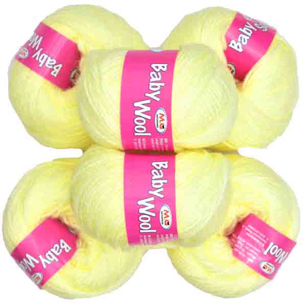 M.G. Enterprises Baby Wool Pack of 6