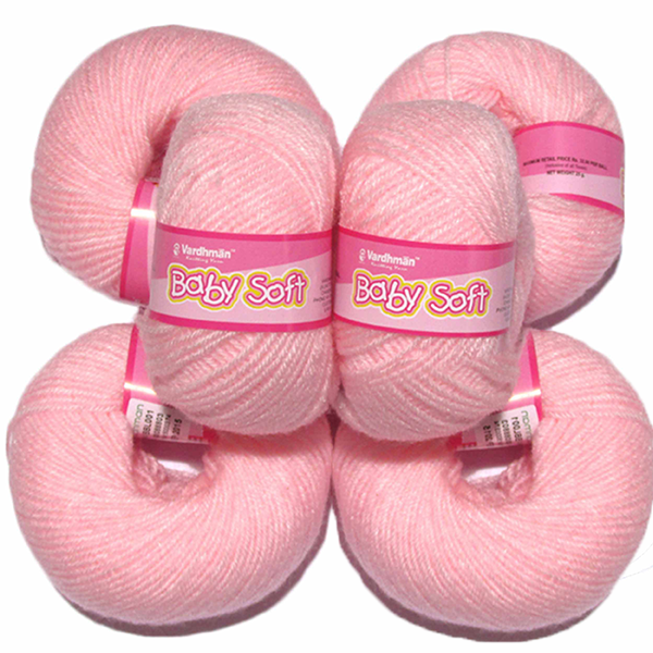 Vardhman Baby Soft Yarn  - Pack of 6 Balls