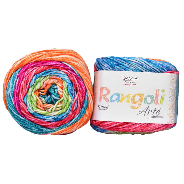 Ganga Rangoli Arte Knitting Yarn 200 gms