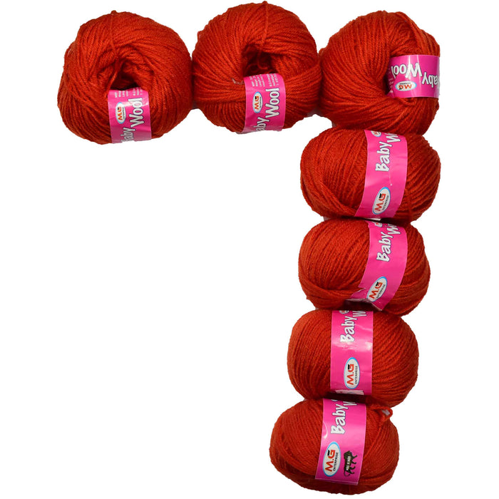 M G Enterprises Baby Wool - Pack of 7