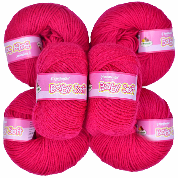 Vardhman Baby Soft Yarn  - Pack of 6 Balls