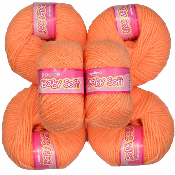 Vardhman Baby Soft Yarn  - Pack of 6 Balls