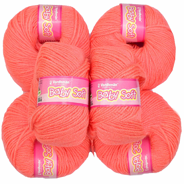 Vardhman Baby Soft Yarn  - Pack of 6 Balls