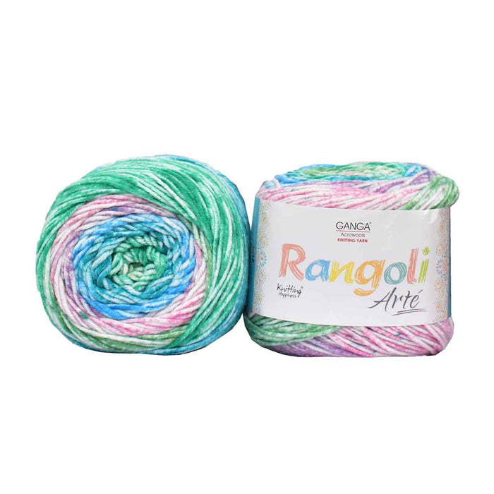 Ganga Rangoli Arte Knitting Yarn 200 gms