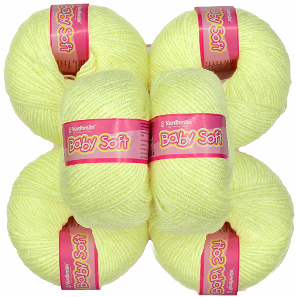 Vardhman Baby Soft Yarn  - Pack of 6 Balls