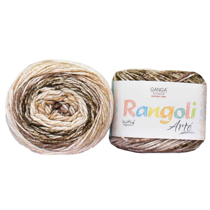 Ganga Rangoli Arte Knitting Yarn 200 gms